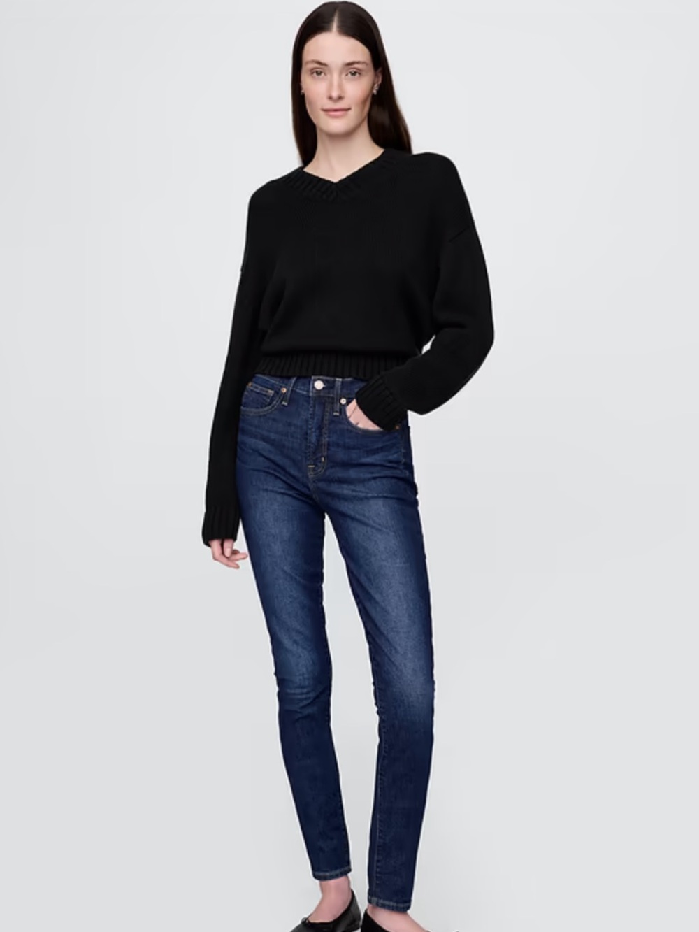 GAP High Rise True Skinny Jeans Women’s Dark Wash Stretch Denim